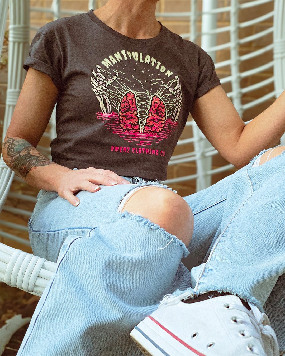 Manipulation | Women's Crop - Omenz Clothing Co.