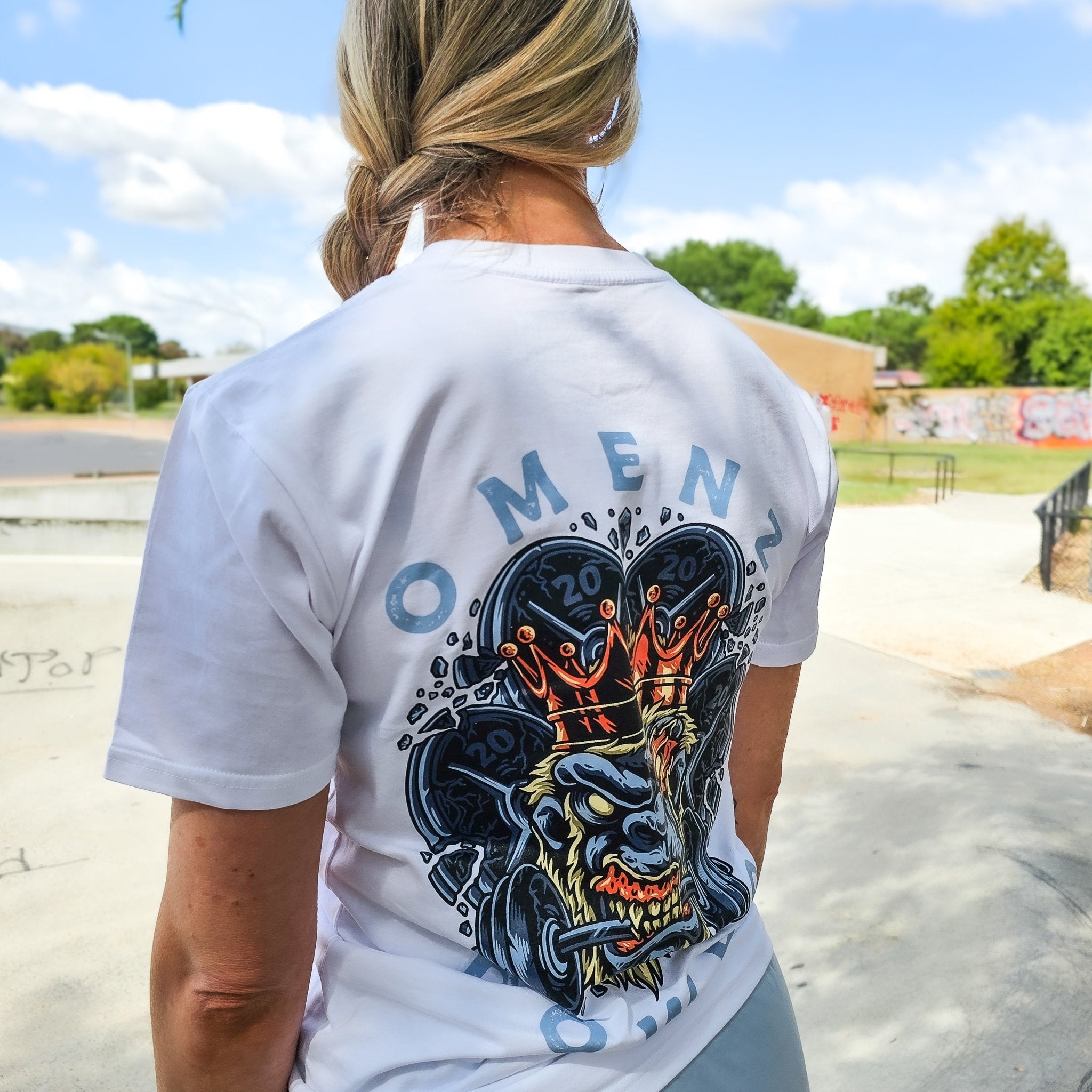 Power Tee | Athletic Unisex Tee White - Omenz Clothing Co.