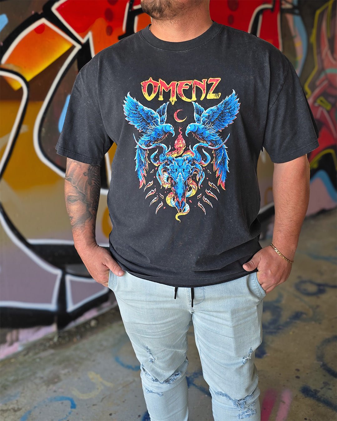 Reckoning | Oversized Unisex Tee - Omenz Clothing Co.