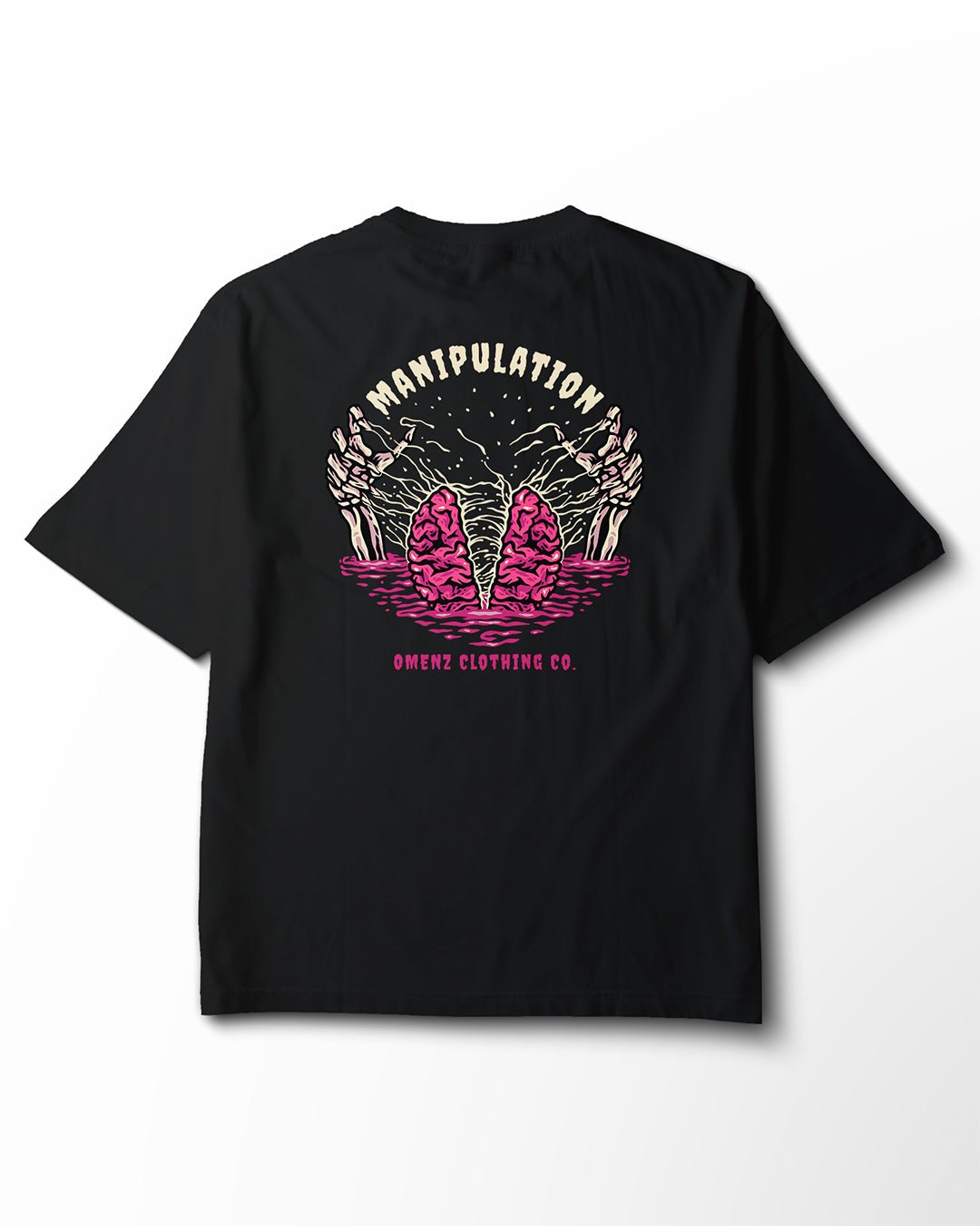 Manipulation | Women's Relaxed Tee Black/Storm - Omenz Clothing Co.
