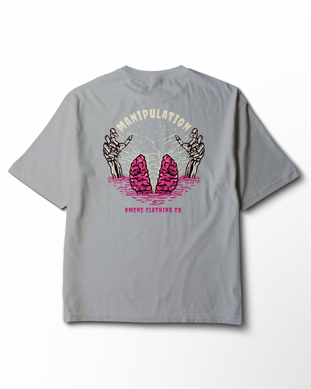 Manipulation | Women's Relaxed Tee Black/Storm - Omenz Clothing Co.