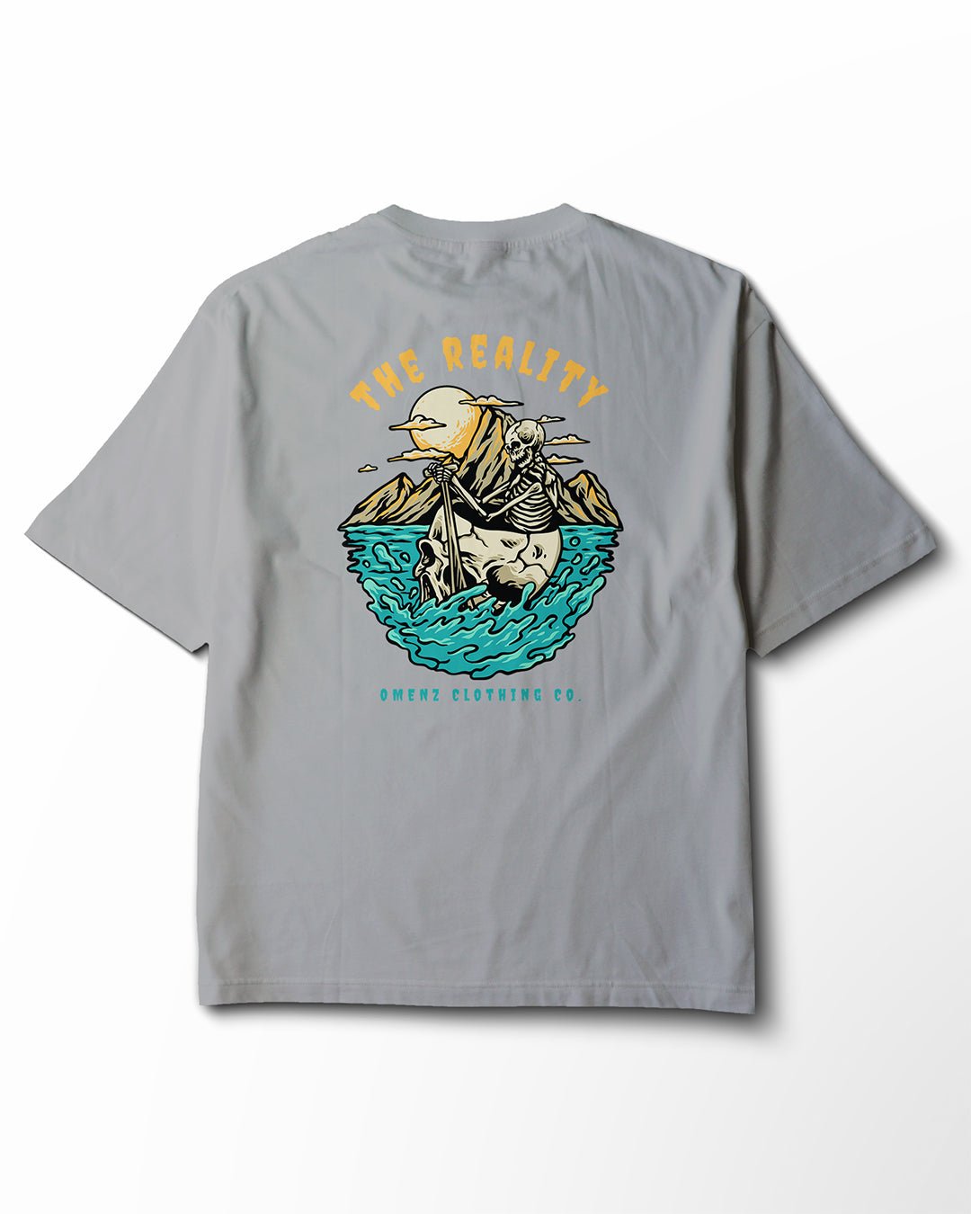 Reality | Women's Relaxed Tee Black/Storm - Omenz Clothing Co.