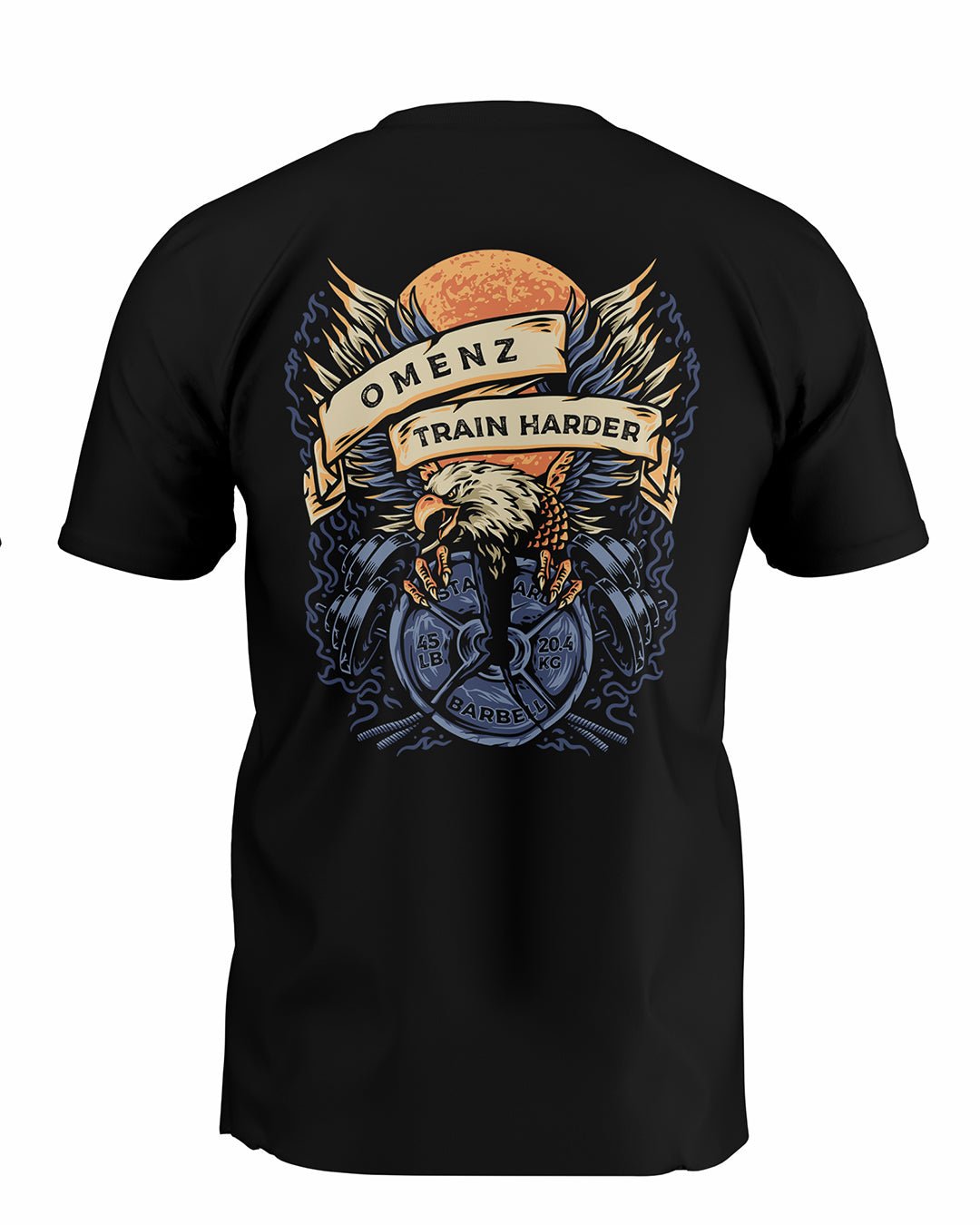 Train Harder | Athletic Unisex Tee Black - Omenz Clothing Co.