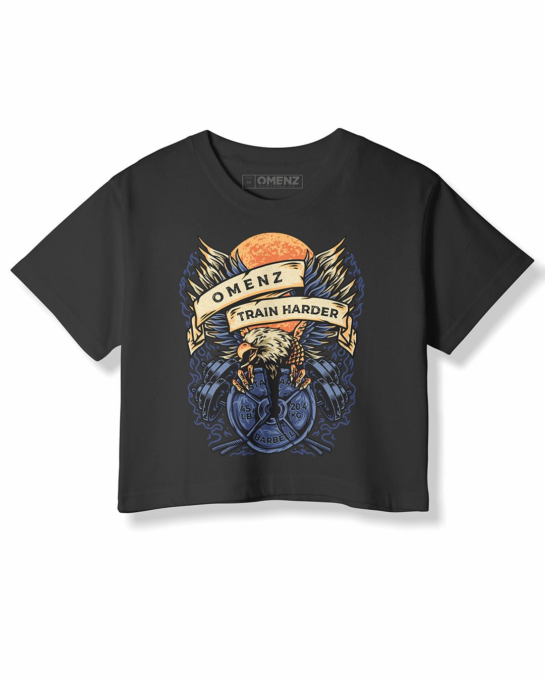 Train Harder | Women's Crop - Omenz Clothing Co.