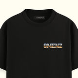 Front print detail of Omenz Liberty unisex t-shirt