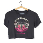 Omenz Clothing Co. Athletic Streetwear Manipulation Women's Crop Tee