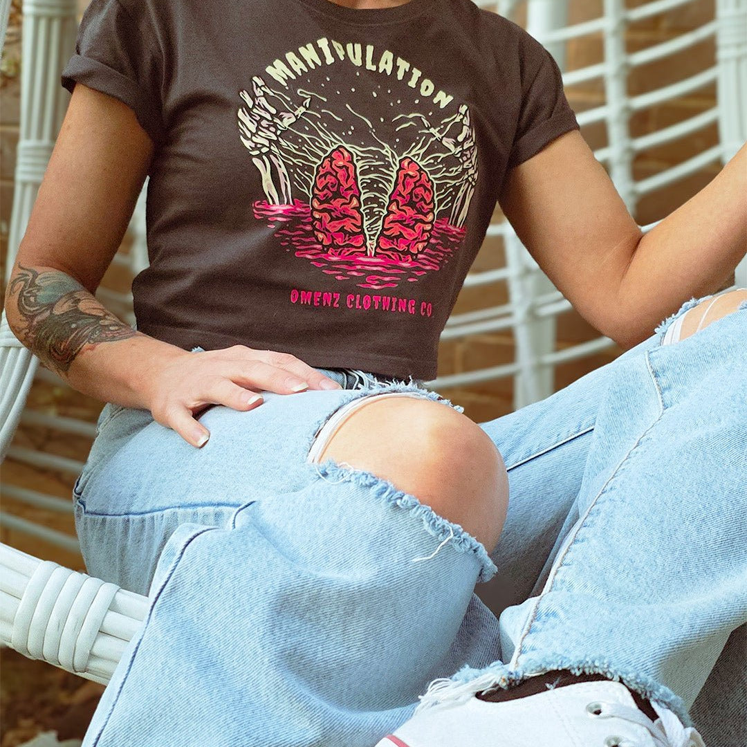 Manipulation | Women's Crop - Omenz Clothing Co.