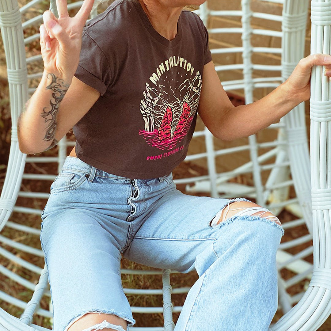 Manipulation | Women's Crop - Omenz Clothing Co.