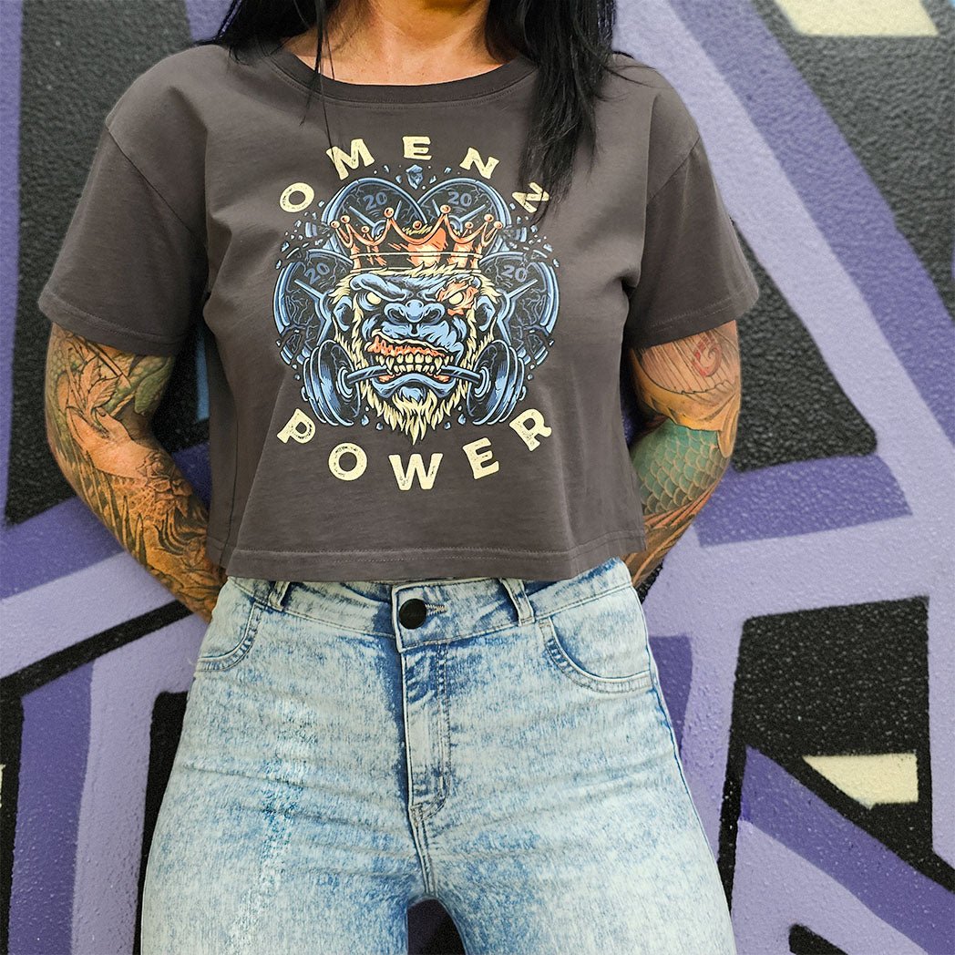 Power | Women's Crop - Omenz Clothing Co.