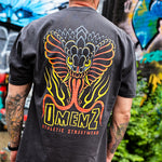 Back image of the Omenz alternative Athletic Streetwear Rival Tee. Premium cotton and a Unisex Oversized fit.