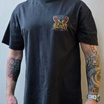 Omenz Rival Faded Black Tee front view male model