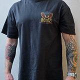 Omenz Rival Faded Black Tee front view male model