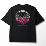 Manipulation | Women's Relaxed Tee Black/Storm - Omenz Clothing Co.