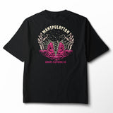 Manipulation | Women's Relaxed Tee Black/Storm - Omenz Clothing Co.