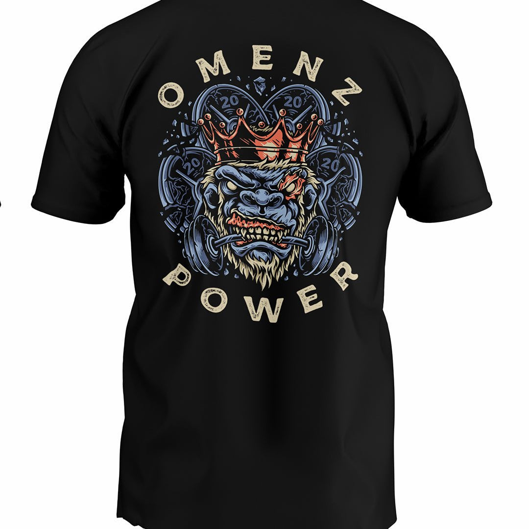 Power Tee | Athletic Unisex Tee Black - Omenz Clothing Co.