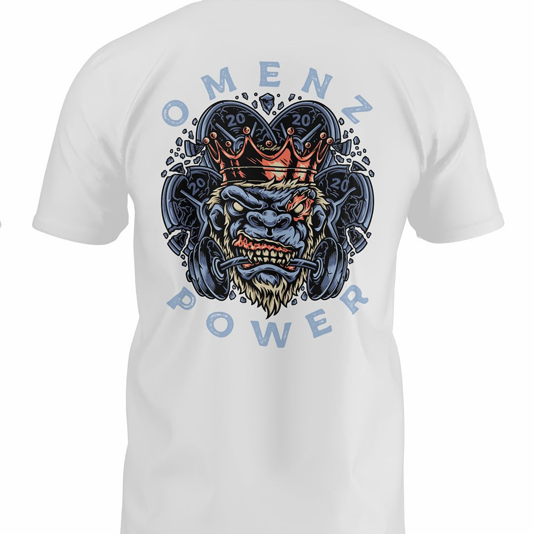 Power Tee | Athletic Unisex Tee White - Omenz Clothing Co.