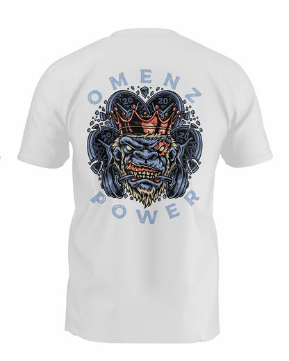 Power Tee | Athletic Unisex Tee White - Omenz Clothing Co.