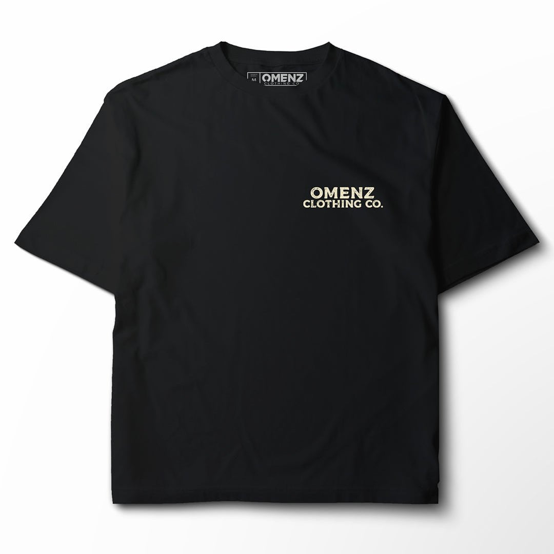 Power | Women's Relaxed Tee Black/Storm - Omenz Clothing Co.