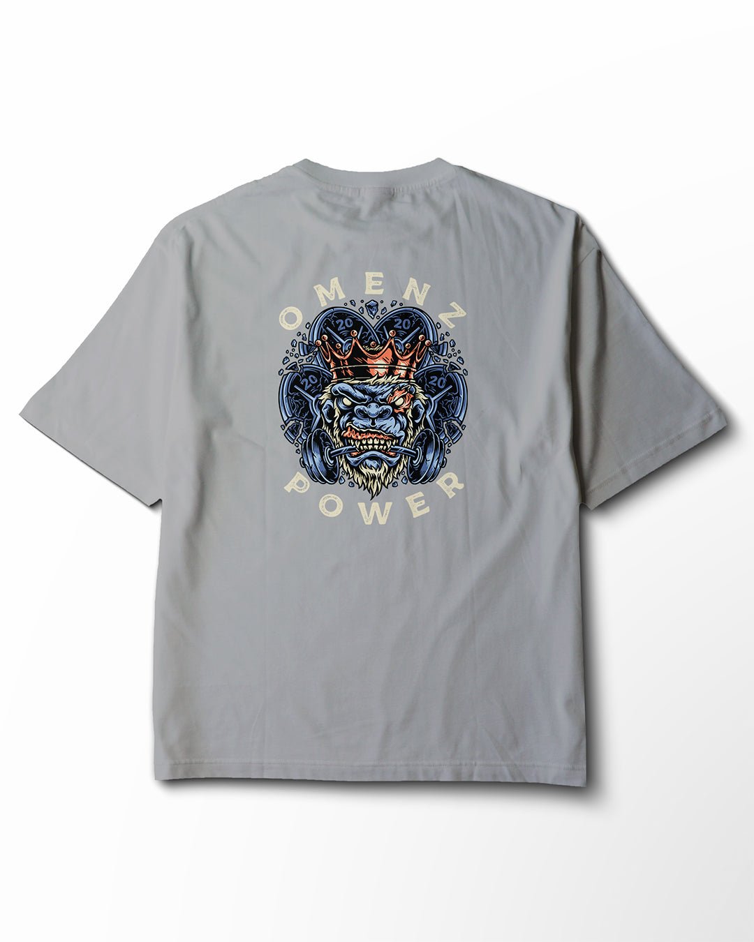 Power | Women's Relaxed Tee Black/Storm - Omenz Clothing Co.