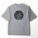Power | Women's Relaxed Tee Black/Storm - Omenz Clothing Co.