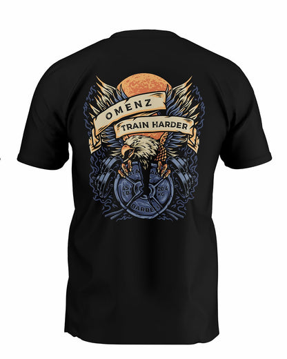 Train Harder | Athletic Unisex Tee Black - Omenz Clothing Co.