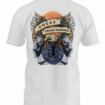 Train Harder | Athletic Unisex Tee White - Omenz Clothing Co.