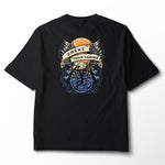Train Harder | Women's Relaxed Tee Black/Storm - Omenz Clothing Co.