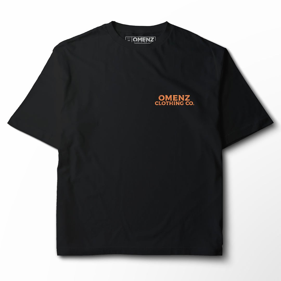 Train Harder | Women's Relaxed Tee Black/Storm - Omenz Clothing Co.