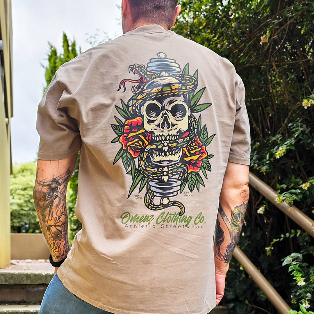 Strike Hard | Oversized Unisex Tee - Omenz Clothing Co.