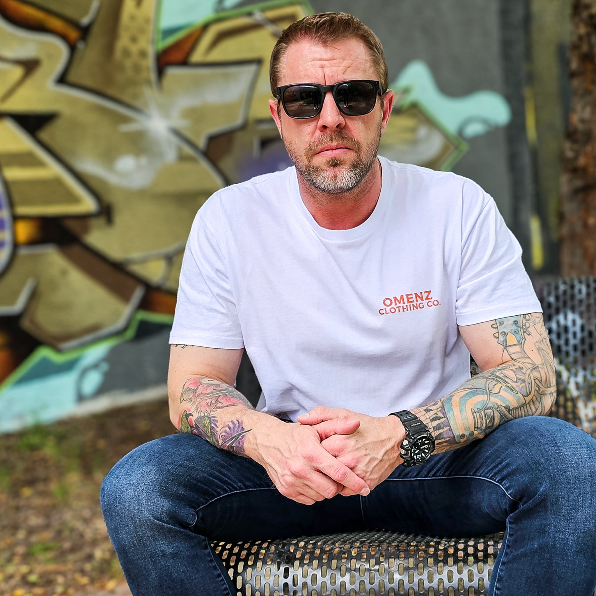 Train Harder | Athletic Unisex Tee White - Omenz Clothing Co.