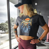 Omenz Clothing Co. Athletic Streetwear Train Harder Women's Crop Tee