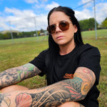 Omenz Clothing Co. Athletic Streetwear Train Harder Unisex Black Tee