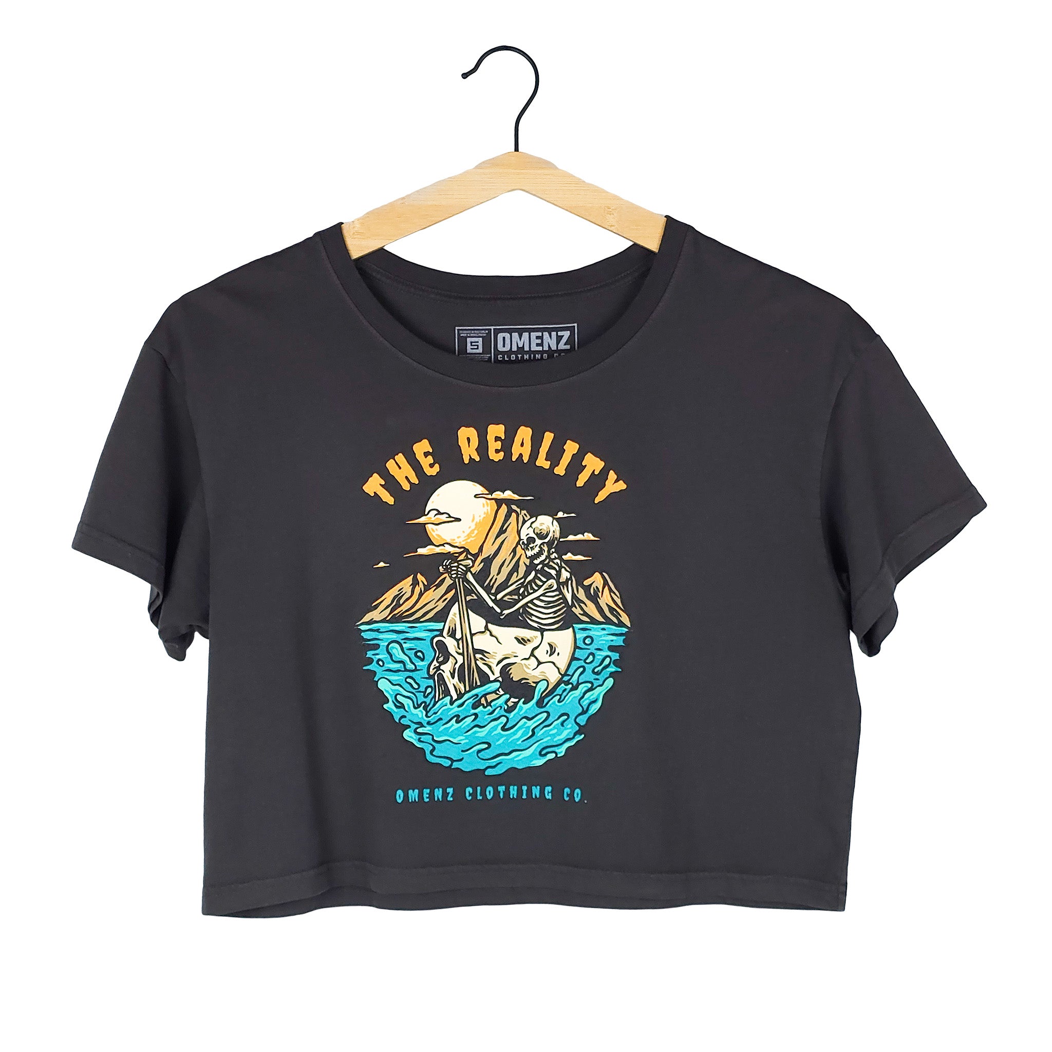 Omenz Clothing Co. Athletic Streetwear The Reality Women's Crop Tee