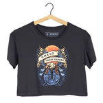 Omenz Clothing Co. Athletic Streetwear Train Harder Women's Crop Tee